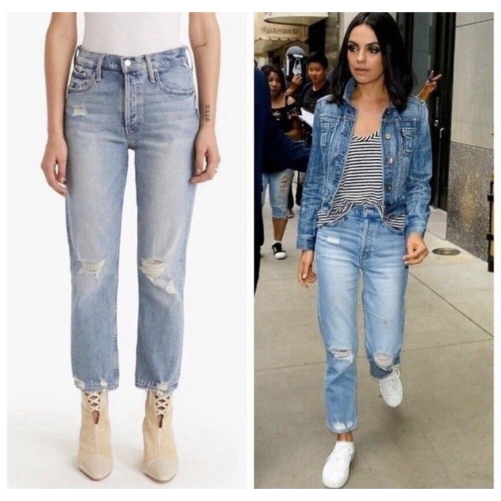 Mother Superior The Tomcat Distressed Straight Leg Jeans In The Confession 24